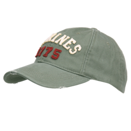 Baseball cap stone washed marines 1775