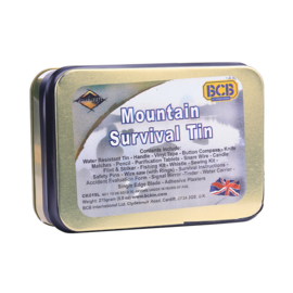 Mountain survival tin