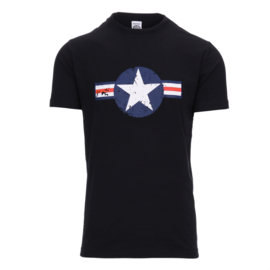 T-shirt USAF Zwart