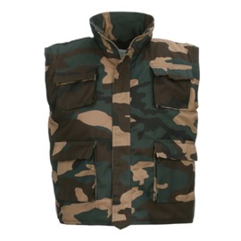 Kinder bodywarmer woodland