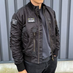 F35 Flight jacket zwart