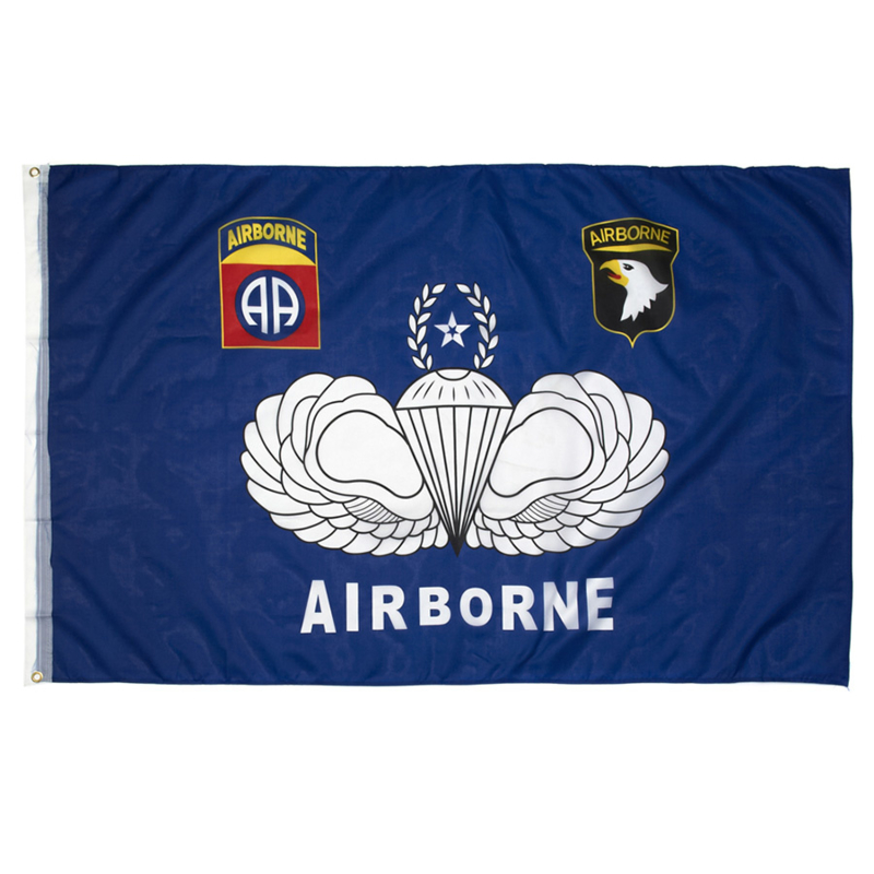 Vlag Airborne 101st / 82nd Blauw