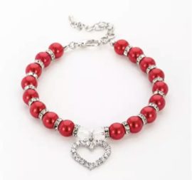 Parelketting - rood