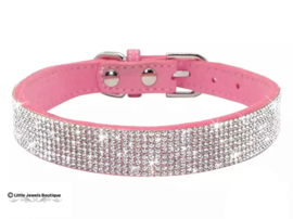 Zachte halsband met strass