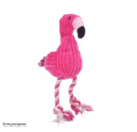 Touw/knuffel Flamingo