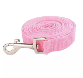 Nylon riem zwart - roze