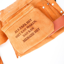 Gepersonaliseerde Leren Gereedschapsriem met Naam of Logo