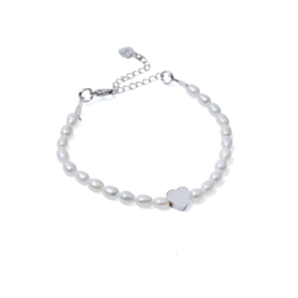 Moeder dochter parel armband set