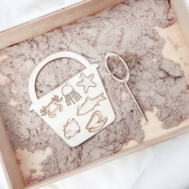 Sensorische Speelset Stranddiertjes – Zoeken, Opgraven en Puzzelen