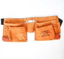 Gepersonaliseerde Leren Gereedschapsriem met Naam of Logo