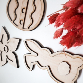 Sensory play vulvormen set Pasen