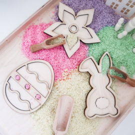 Sensory play vulvormen set Pasen