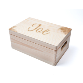 Gepersonaliseerde houten memorybox