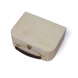 Houten koffer klein gepersonaliseerd