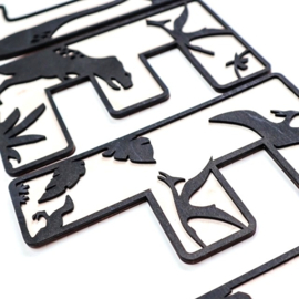 Houten dino letters 3D