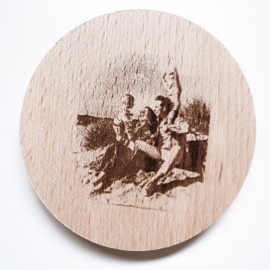 Houten opener gepersonaliseerd