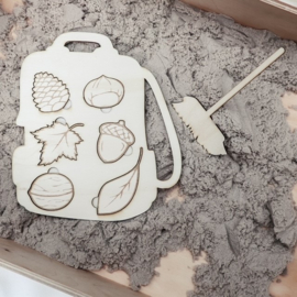 Sensorische Speelset Herfstschatten – Zoeken, Opgraven en Puzzelen