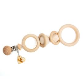 Kinderwagenhanger neutraal hout