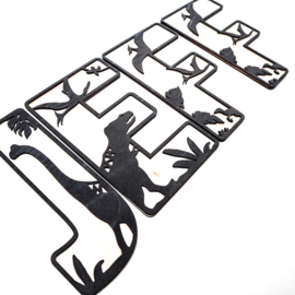 Houten dino letters 3D