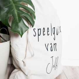 Gepersonaliseerde speelgoedzak