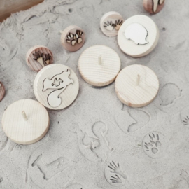 Stempelset Bosdieren – Dierensporen Stempels voor Sensorisch Spel