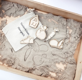 Sinterklaas Stempelset – Houten Sinterklaas Figuren voor Sensorisch Spel