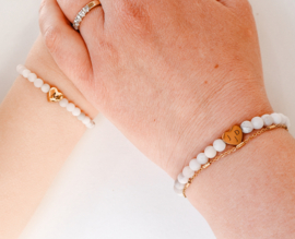 Gepersonaliseerde moeder dochter armband set