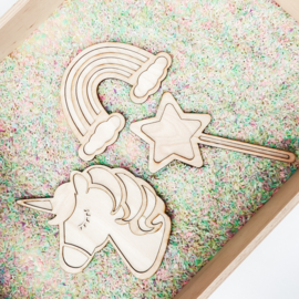 Sensory play vulvormen set unicorn