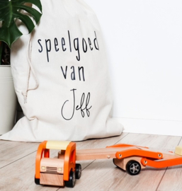 Gepersonaliseerde speelgoedzak