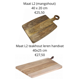 Borrelplank met foto / tekst