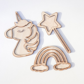 Unicorn Vulvormen Set – Sensorisch Spel Thema Eenhoorn