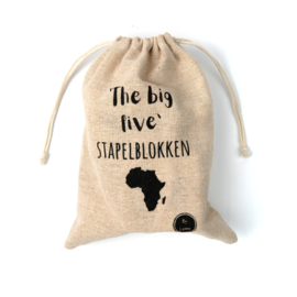 Houten stapelblokken 'the big five'