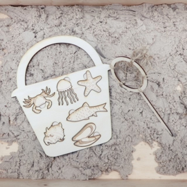 Sensorische Speelset Stranddiertjes – Zoeken, Opgraven en Puzzelen