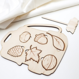 Sensorische Speelset Herfstschatten – Zoeken, Opgraven en Puzzelen