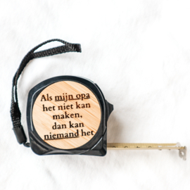 Gepersonaliseerde rolmaat 5 meter