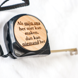 Gepersonaliseerde rolmaat 5 meter