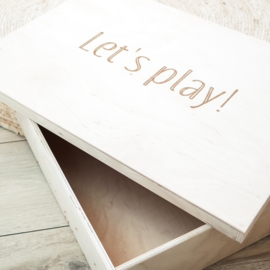 Gepersonaliseerde Houten Speelbak voor Sensorisch Spel