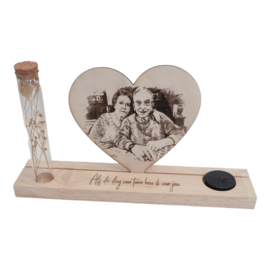 Gedenk geschenk hart in standaard