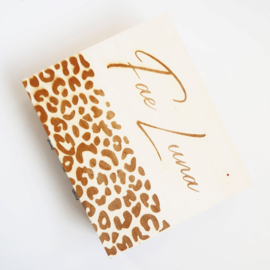 Houten koffer groot gepersonaliseerd