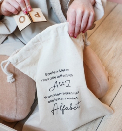 Alfabet Stempelset van Hout – Leren Spelen met Letters