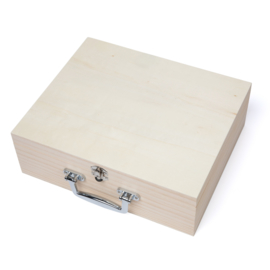 Houten koffer groot gepersonaliseerd