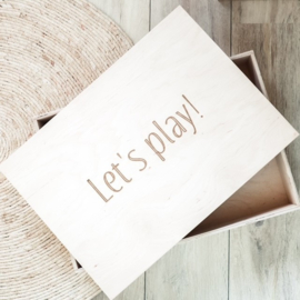 Gepersonaliseerde Houten Speelbak voor Sensorisch Spel