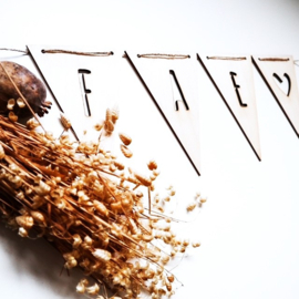 Houten slinger met naam