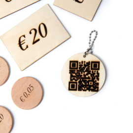 Houten zakgeld speelgoed