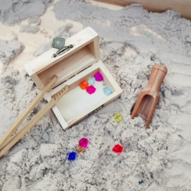 Sensorische Speelset Schatkist Graven – Diamantjes Zoeken en Opgraven