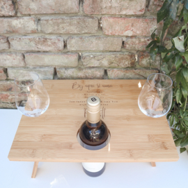 Gepersonaliseerde inklapbare (wijn)tafel