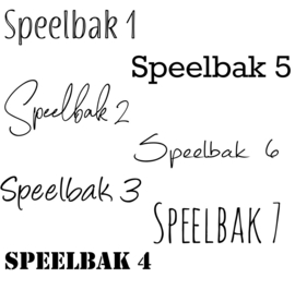 Houten speelbak gepersonaliseerd