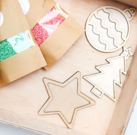Sensory play vulvormen set kerst