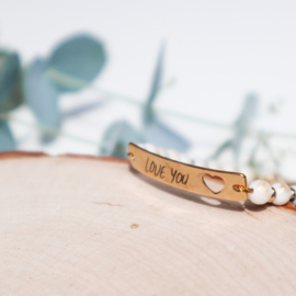 Armbandje met persoonlijke gravure