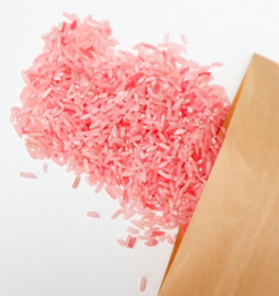 Gekleurd Rijst Rood – Sensorisch Spelmateriaal (250 gram)